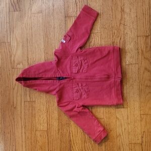 Gap girls red hooded jacket 2 years